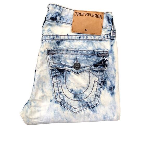 Vintage True Religion Jeans Size 34 RICKY SUPER T Blue - Picture 6 of 10